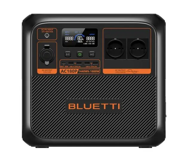Przenośna stacja zasilania BLUETTI AC180P 1800W/1440Wh 